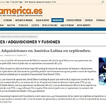 Fusiones y Adquisiciones en Amrica Latina en septiembre